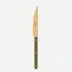 Bistrot Gold Solid Green Fern Dinner Knife 9"1/4