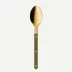 Bistrot Gold Solid Green Fern Teaspoon 6"