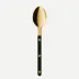 Bistrot Gold Solid Black Dessert Spoon 7"1/2