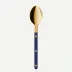 Bistrot Gold Solid Navy Blue Dessert Spoon 7"1/2