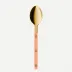 Bistrot Gold Solid Nude Pink Dessert Spoon 7"1/2