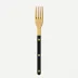Bistrot Gold Solid Black Salad Fork 7"1/2
