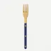 Bistrot Gold Solid Navy Blue Salad Fork 7"1/2