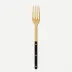 Bistrot Gold Solid Black Serving Fork 10"1/4