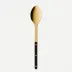 Bistrot Gold Solid Black Serving Spoon 10"1/4