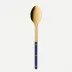 Bistrot Gold Solid Navy Blue Serving Spoon 10"1/4