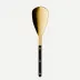 Bistrot Gold Solid Black Rice Spoon 10"1/4