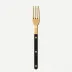 Bistrot Gold Solid Black Small Fork 6"1/2