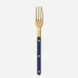 Bistrot Gold Solid Navy Blue Small Fork 6"1/2