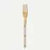 Bistrot Gold Solid Light Kaki Small Fork 6"1/2
