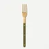 Bistrot Gold Solid Green Fern Small Fork 6"1/2