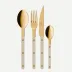 Bistrot Gold Solid Light Kaki 24 Pieces Cutlery Set 9"1/4