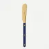 Bistrot Gold Solid Navy Blue Butter Spreader 5"1/2
