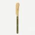 Bistrot Gold Solid Green Fern Butter Spreader 5"1/2