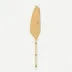 Bistrot Gold Solid Ivory Tart Slicer 10"