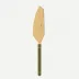 Bistrot Gold Solid Green Fern Tart Slicer 10"
