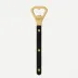 Bistrot Gold Solid Black Bottle Opener 6"1/4