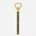 Bistrot Gold Solid Green Fern Bottle Opener 6"1/4