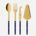 Bistrot Gold Solid Navy Blue Set Of 4 Bistrot Must-Have Serving Pieces