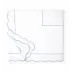 Pettine Boudoir Sham 12 x 16 White/Sky