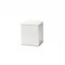 Pietra Marble Storage Jar 3.5 x 3.5 x 4.25 White/Silver