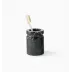 Marquina Black Toothbrush Holder 3.50" Dia 4.25" High