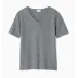 Intimita Grey Women's Cashmere V-Neck Short Sleeve Tee L