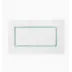 Lindo White/Aqua Bath Rug - 20 x 31"