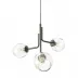 Caledonia Natural Iron Chandelier with 3 Globes (Special Order)