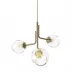 Caledonia Soft Gold Chandelier with 3 Globes (Special Order)