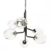 Caledonia Dark Smoke Chandelier with 6 Globes (Special Order)