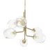 Caledonia Modern Brass Chandelier with 6 Globes (Special Order)