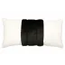 Ming Birch Black Mink Fur Band 12 x 24 in Pillow