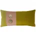 Two Button Wasabi Rose Water 12 x 24 in Pillow
