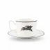 Running Elk Platinum Rim Cup and Saucer