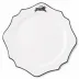 Running Elk Platinum Rim Scallop Charger