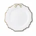 Gold Bit Gold Rim Bone China Scallop Salad Plate