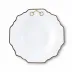 Gold Bit Gold Rim Bone China Scallop Soup Plate