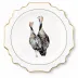 Norwood Narragansett Turkey Pattern Bone China Scallop Dinner Plate