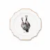 Norwood Narragansett Turkey Pattern Bone China Scallop Bread Plate