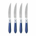Aladdin Brilliant Blue Steak Knives - Set of 4 9"L