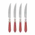 Aladdin Brilliant Red Steak Knives - Set of 4 9"L