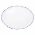 Aurora Edge Large Oval Platter 18"L, 12.75"W, 1.5"H