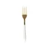Ares Oro & White Serving Fork 10"L