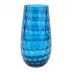 Bolla Glass Ash Blue Pebbled Vase Medium