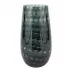 Bolla Glass Gray Pebbled Vase Medium