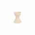 Casa Ivory Candlestick Short 4.75"D, 6"H