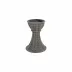 Casa Gray Candlestick Large 5.75"D, 8"H
