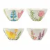 Fiori di Campo Assorted Cereal Bowls - Set of 4 6.5"D, 3.5"H