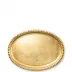 Florentine Wooden Accessories Gold Small Oval Tray 12.75"L, 9.25"W